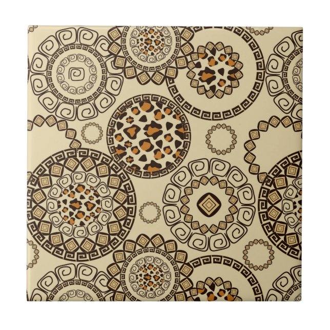 African cheetah skin pattern 3 tile (Front)