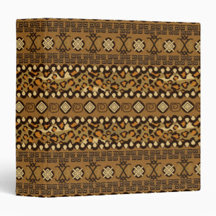 African cheetah skin pattern binder