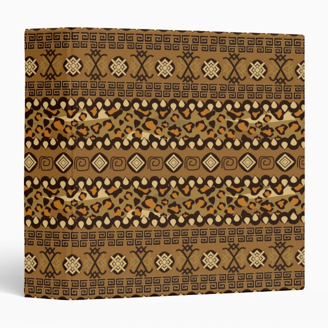 African cheetah skin pattern binder (Front/Spine)