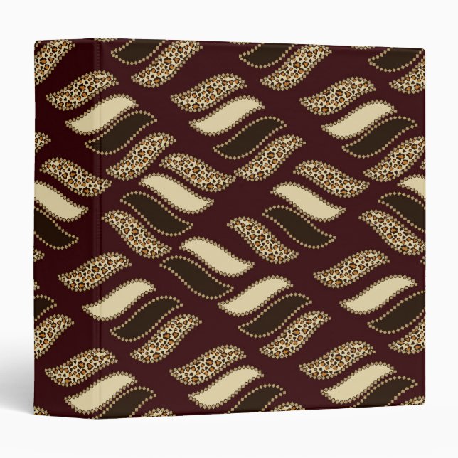 African cheetah skin pattern binder (Front/Spine)