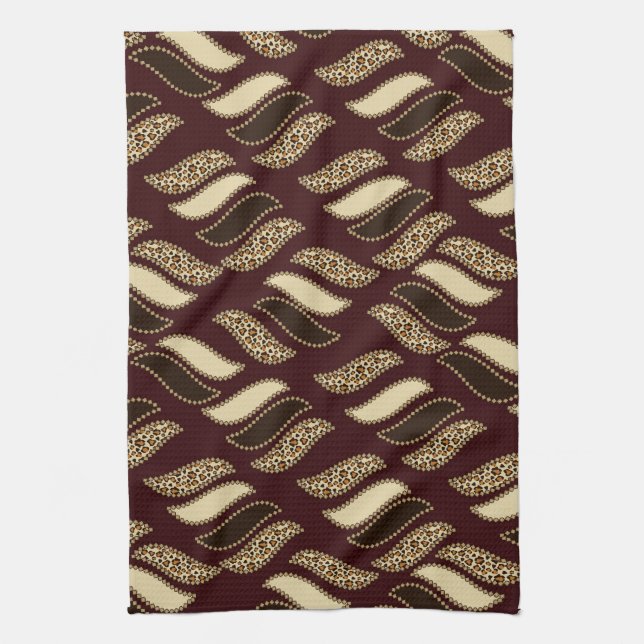 African cheetah skin pattern kitchen towel (Vertical)