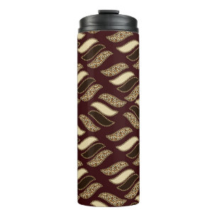 African cheetah skin pattern thermal tumbler