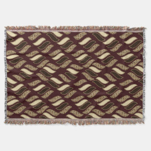 African cheetah skin pattern throw blanket