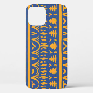 African Chevrons: Ethnic Tribal Pattern iPhone 12 Case
