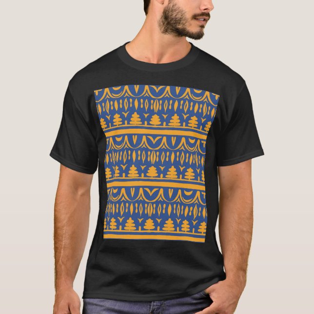 African Chevrons: Ethnic Tribal Pattern T-Shirt (Front)