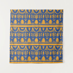 African Chevrons: Ethnic Tribal Pattern Tapestry