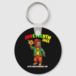 African Child Boy And Girl Is My Independence Day Keychain