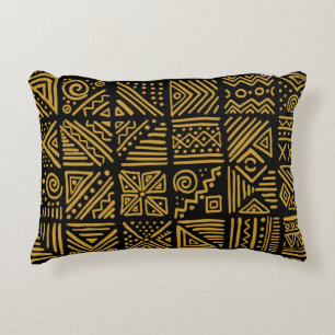 African clash: ethnic tribal seamless. accent pillow