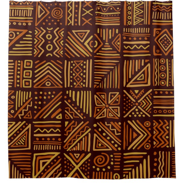 African clash seamless pattern in ethnic tribal st (Front)