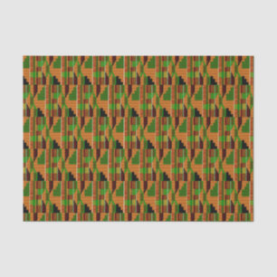 African Classic Kente Cloth Pattern K01 Tissue Paper