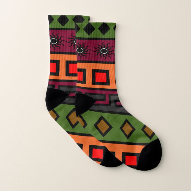 African colored pattern socks (Pair)