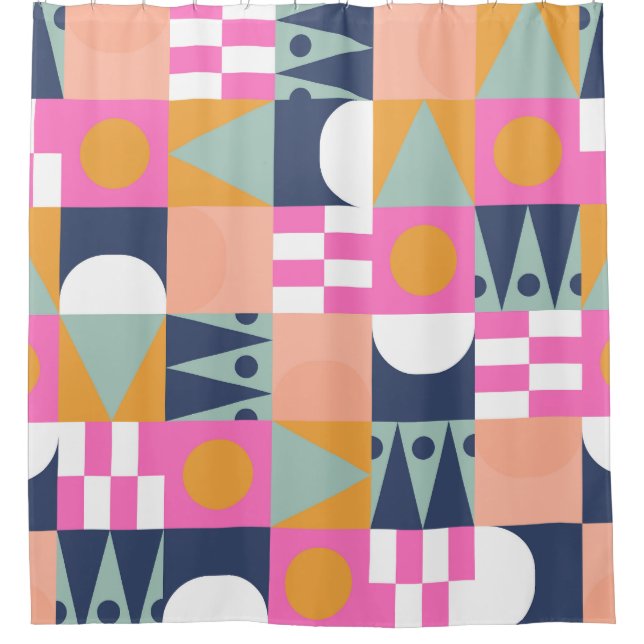 African colour block, geometric pattern. (Front)