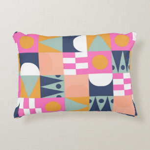 African colour block, geometric pattern. accent pillow
