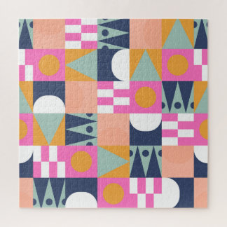 African colour block, geometric pattern. jigsaw puzzle