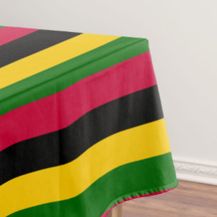 African Colours Stripes Pattern Design  Tablecloth