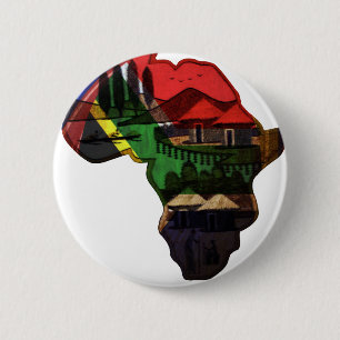 African continent 2 inch round button