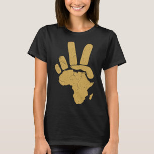 African Continent Peace African Pride Black Histor T-Shirt