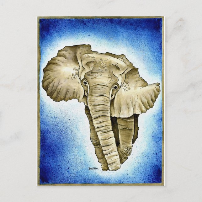 African Continent Postcard (Front)