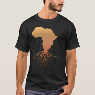 African Continent Roots African Pride Black Cultur T-Shirt