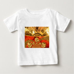 African Cultural Art: Rich Golden Red Design Baby T-Shirt