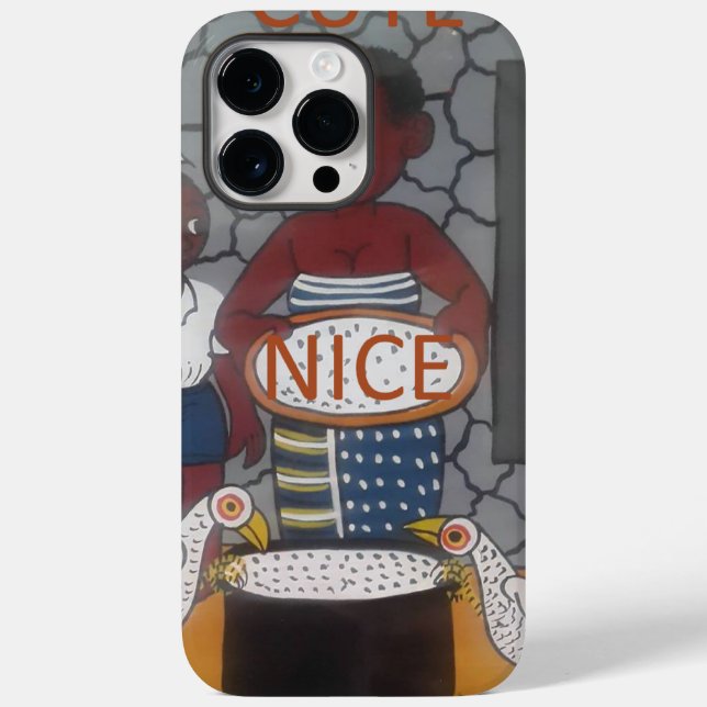 African Cultural Homestead Colourful l text design Case-Mate iPhone Case (Back)