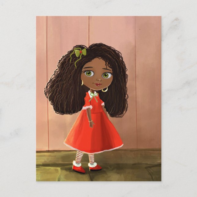 African cute girl Postcard (Front)