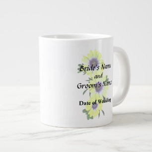 African Daisies Lemon Symphony Wedding Products Large Coffee Mug