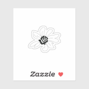 african daisy Custom-Cut Vinyl Sticker