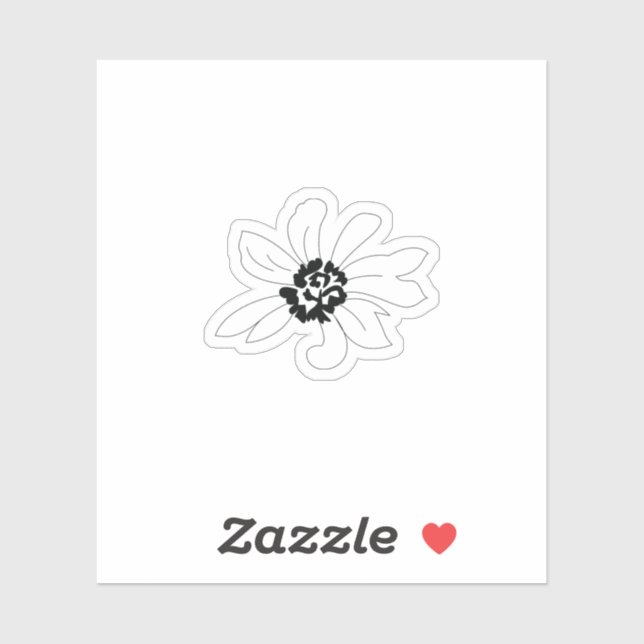 african daisy Custom-Cut Vinyl Sticker (Sheet)