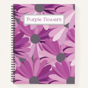 African Daisy Flower Personalized Notebook