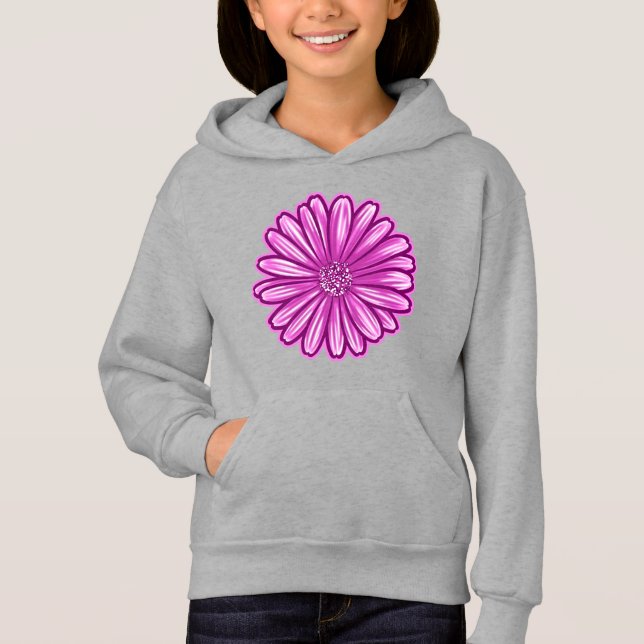 African Daisy Flower, Realistic Illustration (Front)