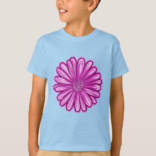 African Daisy Flower, Realistic Illustration T-Shirt