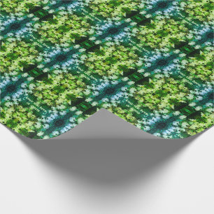 African Daisy Flowers Abstract Personalized Wrapping Paper