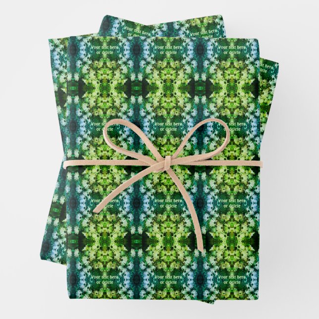 African Daisy Flowers Abstract Personalized Wrapping Paper Sheet (In situ)