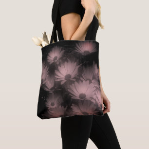 African Daisy Flowers Black White High Contrast Tote Bag