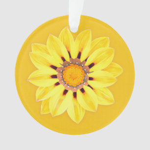 African Daisy / Gazania - Mustard Gold Ornament