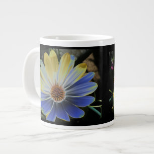 African Daisy Lapis and Gold Mug