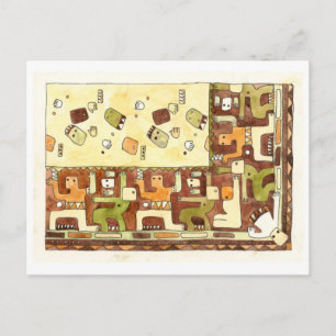 African Dance Postcard