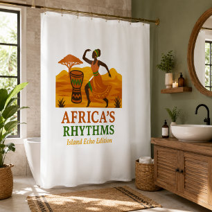 African Dance Shower Curtain
