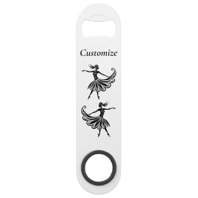 African Dancer Silhouette Art Thunder_Thunder_Cove Bar Key (Front)