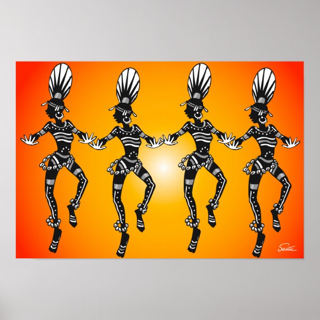 African Dancers Poster (Front)