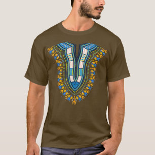 African Dashiki Kente Print Traditional Cloth Mens T-Shirt