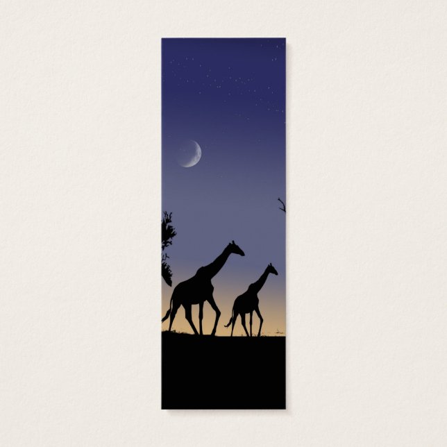 African dawn - giraffes (Back)