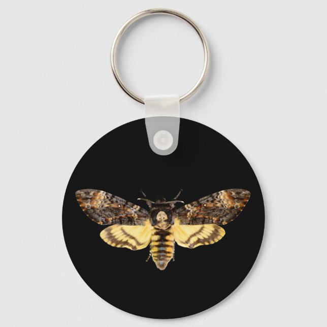 african death head moth butterfly insect Acheronti Keychain (Front)