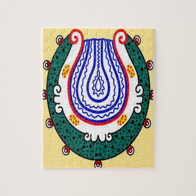 African Decorative Jigsaw Puzzle (Vertical)