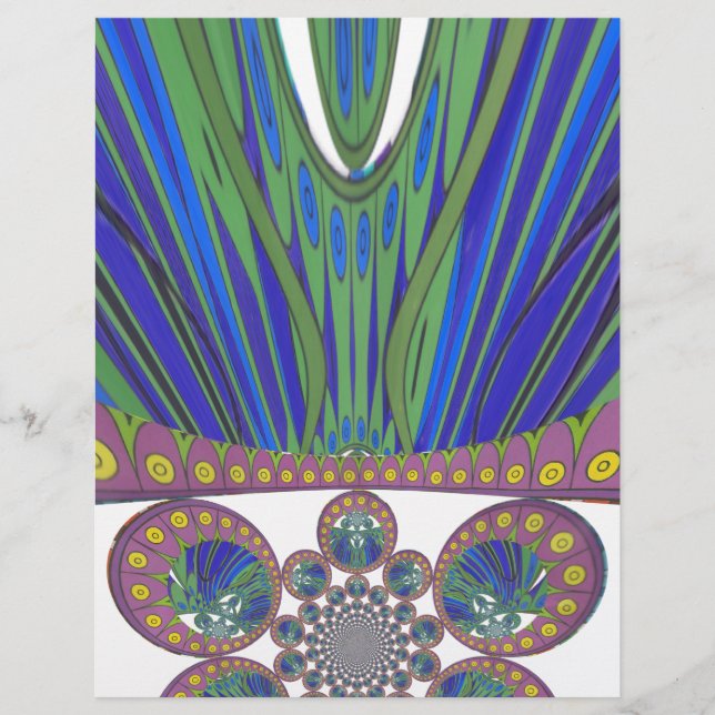 African decorative pattern modern design colours (Front)