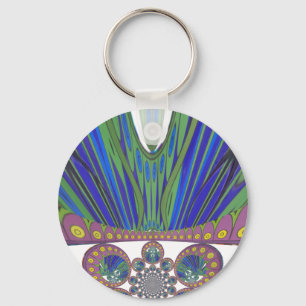 African decorative pattern modern design colours keychain