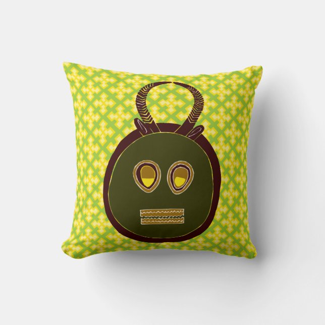 African Design #5 @ Stylnic Throw Pillow (Front)