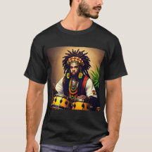 African Design Black T-Shirt
