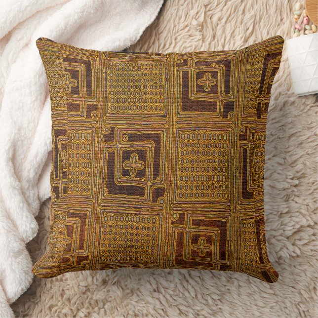 African Design  Throw Pillow (Blanket)